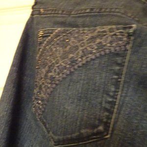 Gloria Vanderbilt capris, sz 18, blue jeans